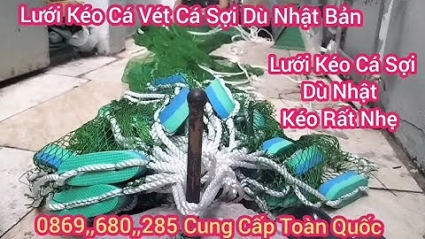 Lưới Kéo Cá Vét Cá Sợi Dù Nhật Bản, Lưới Kéo Cá Vét Cá Ao Sông Hồ Đầm Ruộng Lúa suối