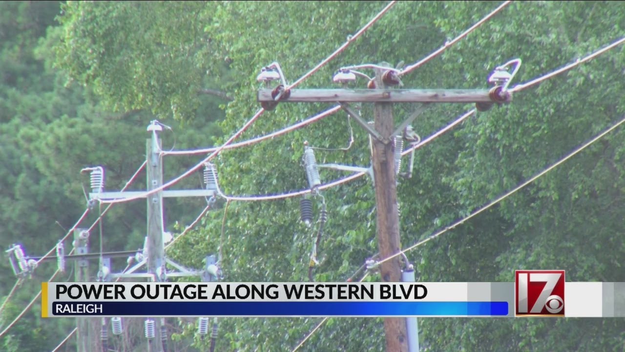 Power restored after 10,000 customers in Raleigh left in the dark - YouTube