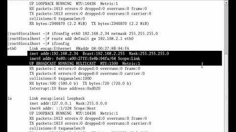 Configuración de la NIC mediante las interfaces CLI y GUI : CentOS