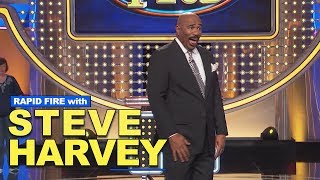 Rapid Fire with Steve Harvey:  Favorite Bands, First Big Paycheck, And More