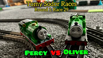 Tomy Sodor Races | Round 1: Race 29 | Percy vs Oliver