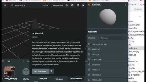 PlayCanvas Tutorial   Adding Textures to our Character