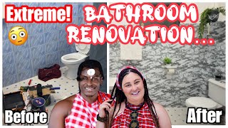 Extreme!😨 Guest Bathroom Renovation | Remodel | Makeover | DIY | Vlog | Sylvia And Koree Bichanga