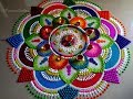 Big rangoli for Diwali | Colorful, attractive and unique rangoli design for festivals