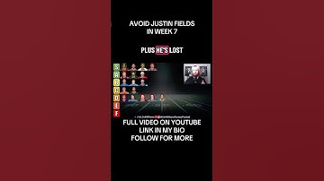 AVOID JUSTIN FIELDS IN WEEK 7! #FantasyFootball #fantasyfootballrankings #fantasyfootballtips #jets