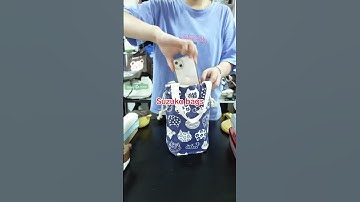 Túi đựng bình nước, bình giữ nhiệt vải Canvas 2 lớp có quai xách đựng ly, cốc, ca giữ nhiệt lớn