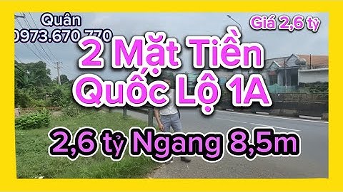 Cắt Lỗ 500tr Cho Lô Đất Mặt Tiền Quốc Lộ 1A trả Nợ Tại Dầu Giây Đồng Nai 0973670770