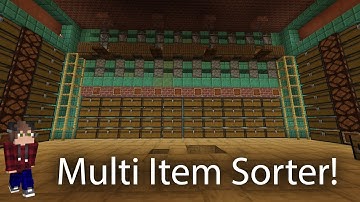 Multi Item Sorter! Minecraft 1.17 Survival Let