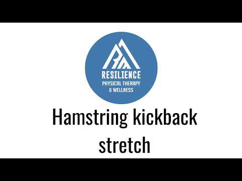 Hamstring kickback stretch