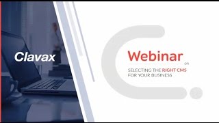 Enterprise CMS Webinar   Clavax