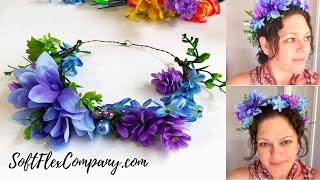 How to Wire Wrap a Flower Crown with Soft Flex Craft Wire: Free Spirit Beading With Kristen Fagan screenshot 5