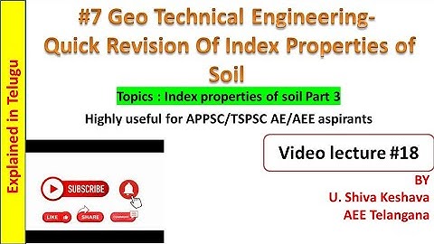 Index Properties Of Soil part3 |#soilmechanics 7