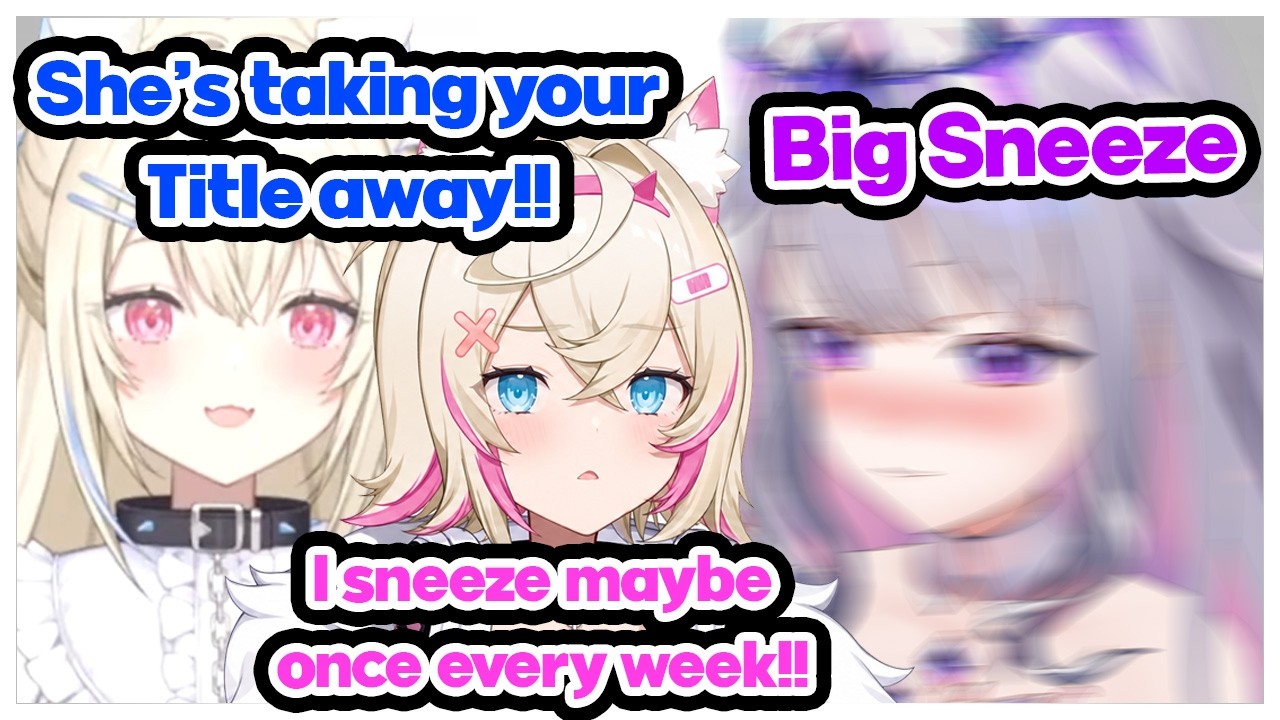 Fuwawa Can’t Believe Biboo Took Mococo’s The Sneezing Title!!