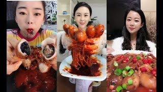 【EATING SHOW】CHINA MUKBANG SPICY OCTOPUS EATING SHOW COMPILATION#8/문어/たこ/ปลาหมึก/Bạchtuộc#ASMR