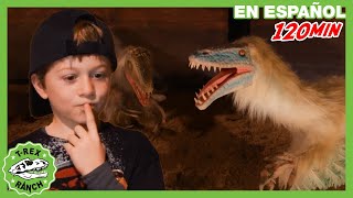 Aventura Jurásica: Dinosaurios Gigantes para Niños | TRex Rancho | Moonbug Kids  Parque en Vivo!