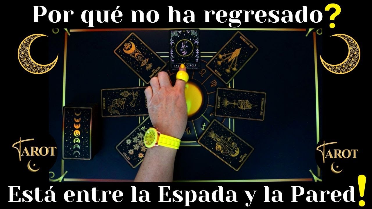 NO HA REGRESADO PORQUE ESTA ENTRE LA ESPADA Y LA PARED.VOLVERA ❓💛💛TAROT INTERACTIVO LECTURA CARTAS