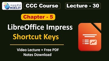 CCC Chapter 5 Impress | LibreOffice Impress for CCC Exam | CCC Online Class | CCC Lecture - 30