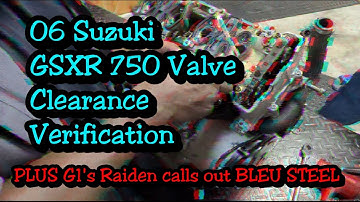 Suzuki #GSXR750 Valve Clearance Verification PLUS #gsxr1000 Bleu Steel gets called out!