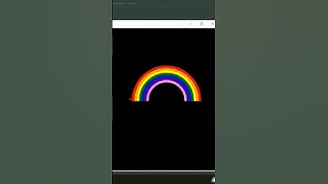 Rainbow Drawing 🌈 Using Python Turtle | #shorts #shortvideo #short #python #pythonturtle