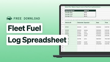 Creating a Fuel Log Spreadsheet (w/ Free Template) | Fleet Management Tools