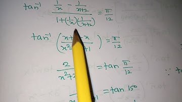 12th MATHS INVERSE TRIGONOMETRIC FUNCTIONS EXERCISE 4.5 9(IV) SUM