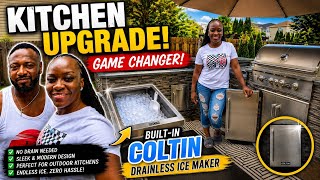 This Ice Maker Changed Our Outdoor Kitchen! 🔥🧊 | COTLIN Drainless Ice Maker