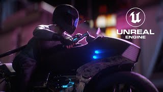 UNREAL ENGINE 5 | Animation Test CYBERPUNK Night Race