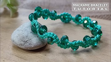 How to Make Easy Wave Macrame Bracelet with Beads | Macrame Bracelets Tutorial