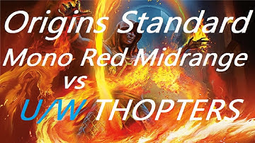 Magic Origins Standard Mono Red Midrange vs U/W Thopter Control, Game 1