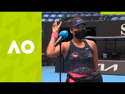 Naomi Osaka 'I'm just here to have fun' (1R) on-court interview | Australian Open 2021