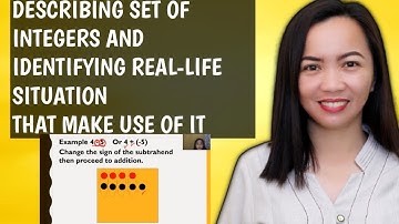 MATH 6 WEEK 7 || SECOND QUARTER||DESCRIBING SET OF INTEGERS AND IDENTIFYING REAL- LIFE SITUATION
