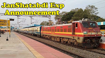 JAN SHATABDI Exp Announcement Arrival & Departure :Vijayawada-MGR Chennai Central | INDIAN RAILWAYS