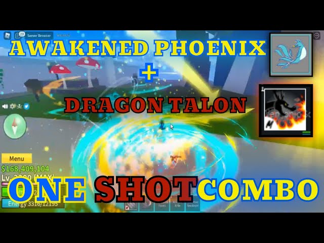 Phoenix + Talon Combo 17k DMG #bloxfruits #phoenix #combo