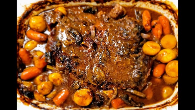 A Beef Shoulder Roast On The Stove