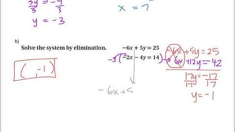Math 8 - 5.3 Solving systems using elimination