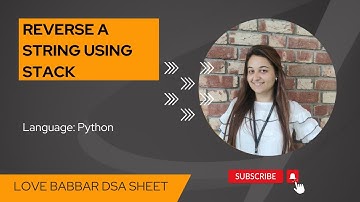 Reverse a string using stack in Python