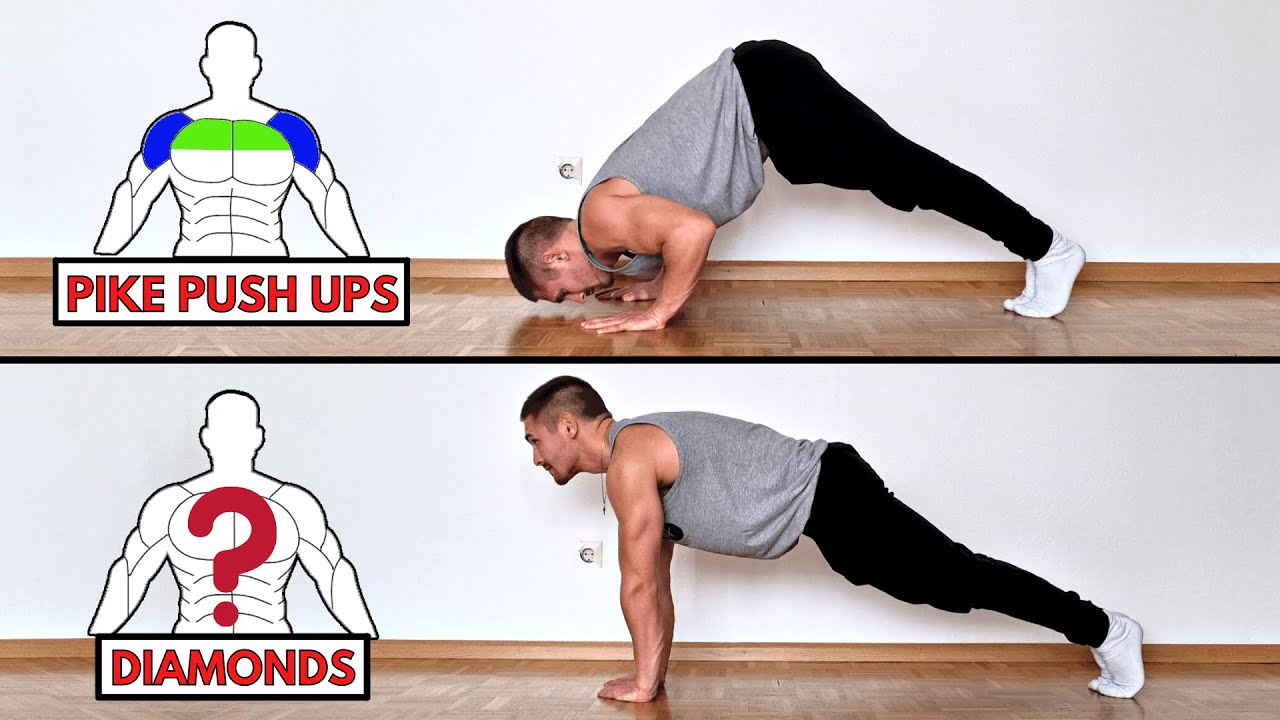 10 Push Up Variations and the Muscles They Target ! - YouTube