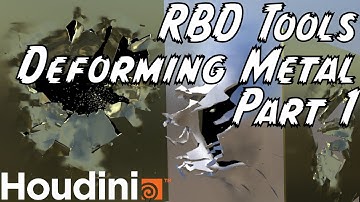 Tearing & Deforming Metal using RBD Tools in Houdini Part 1