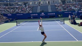 Elena RYBAKINA & Daria KASATKINA US OPEN 2023 Tennis Practice 4K