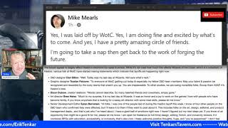 Mike Mearls FIRED From WotC! Others Also Let Go During the XMas Purge