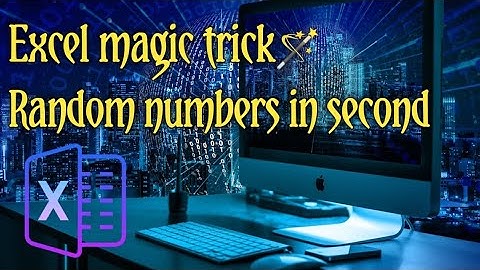 Excel magic tricks 🪄 Random numbers in second✨