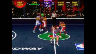 NBA Hangtime (arcade) - 76ers vs Bulls 56-46 CHAMPIONSHIP GAME