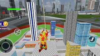 Flying Robot Hero - Crime City Rescue Robot Games: Android Gameplay screenshot 5