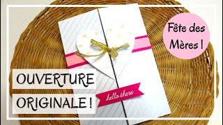 TUTO CARTE Fête des mères : Carte avec OUVERTURE ORIGINALE ! Coeur 3D - DIY Scrapbooking Carterie TUTO CARTE Fête des mères : Carte avec OUVERTURE ORIGINALE ! Coeur 3D - DIY Scrapbooking Carterie