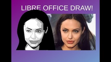 Angelina Jolie - vector Libre office draw