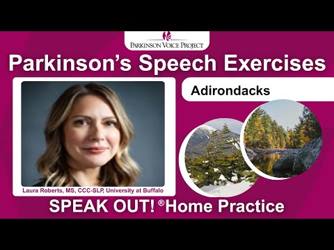 Parkinson’s Speech Exercises: ADIRONDACKS