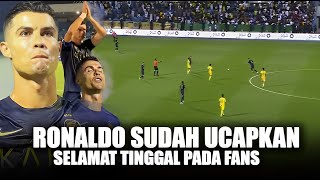 Mulai pamitan!! Ronaldo Beri salam perpisahan pada Fans Al Nassr di Akhir laga hadapi Al khaleej