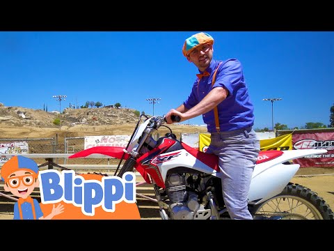 Blippi Explores A Motorcyle + More Blippi Videos | Educational Vehicle Videos For