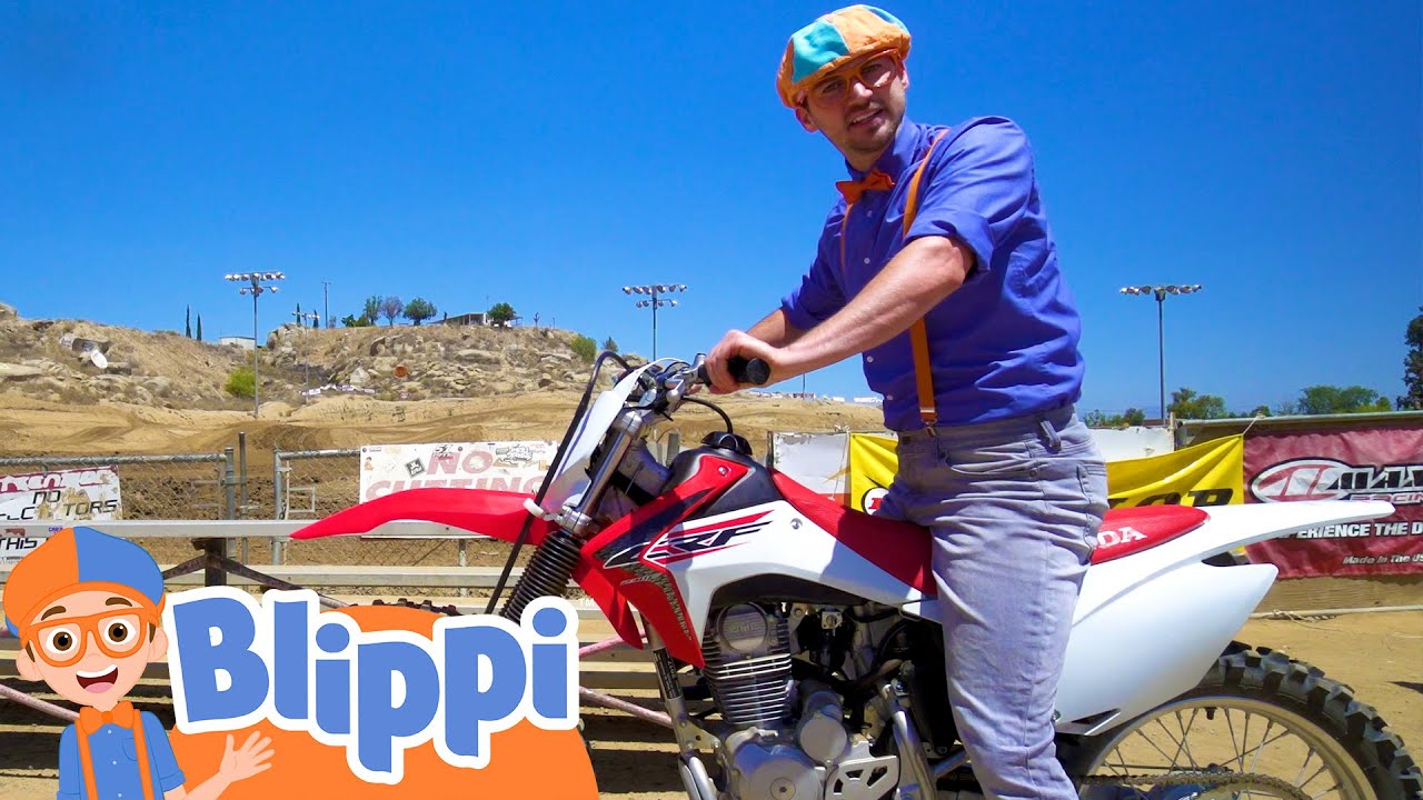 Blippi Explores A Motorcyle + More Blippi Videos | Educational Vehicle Videos For Kids