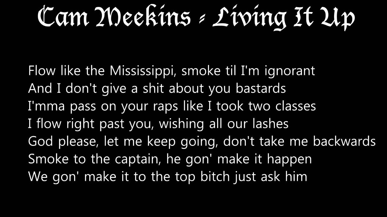 Letra de Cam Meekins   Living It Up